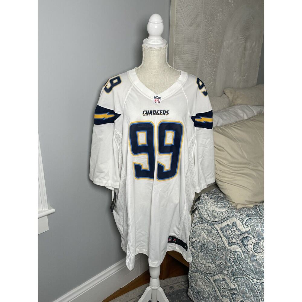 Joey Bosa #99 Los Angeles Chargers Nike On Field NFL White NWT Jersey - Size 3XL